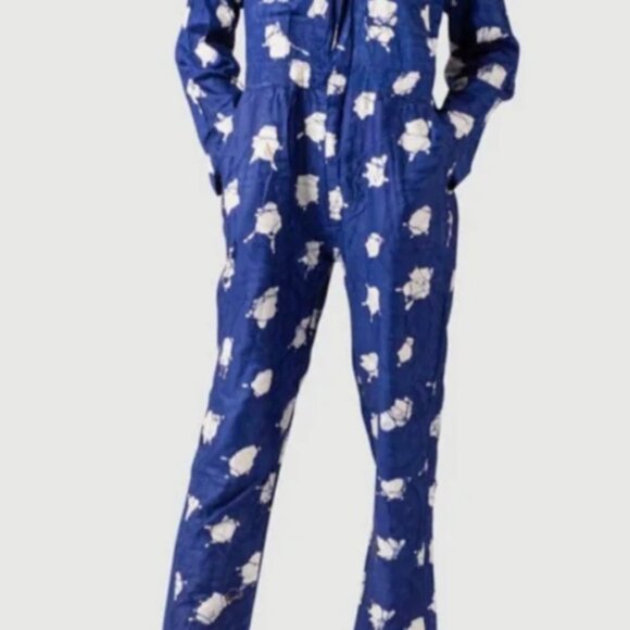 Busayo Utility Blue Jumpsuit - Picture 2 of 2